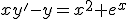 xy'-y=x^2 e^x