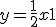 y = \frac{1}{2} x + 1