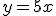 y = 5x