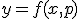 y = f(x,p)