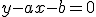 y-ax-b=0