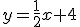 y=\frac{1}{2}x+4