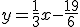 y=\frac{1}{3}x-\frac{19}{6}