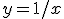 y=1/x