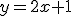 y=2x+1
