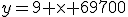 y=9 \times 69700