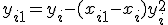 y_{i+1} = y_i - (x_{i+1} - x_i) y_i^2