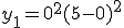 y_1 = 0^2+(5-0)^2