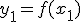 y_1 = f(x_1)