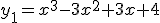 y_1=x^3-3x^2+3x+4