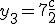 y_3 = 7 + \frac{c}{2}