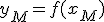 y_M=f(x_M)