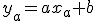 y_a=ax_a+b