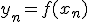 y_n=f(x_n)