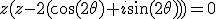 z(z-2(\cos(2\theta)+i\sin(2\theta)))=0