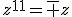 z^{11}=\bar z