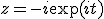 z=-i\exp(it)