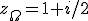 z_{\Omega}=1+i/2