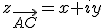 z_{\vec{AC}}=x+iy