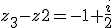 z_3-z2=-1+\frac{i}{2}