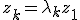 3$\exists (\lambda_1,...,\lambda_n)\in{\bb R}^n_+\;\forall k\in\{1,...,n\}\;z_k=\lambda_kz_1