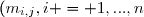 (m_{i,j},i = 1,...,n)