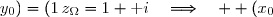 z_{\Omega}=1+\text i\quad\Longrightarrow\quad  (x_0\,;\,y_0)=(1\,;\,1)\\\overset{{\white{.}}}{a=ID=1}\\\overset{{\white{.}}}{c=IA=2}\\\overset{{\white{.}}}{b=\sqrt{c^2-a^2}=\sqrt{4-1}=\sqrt{3}} \\\\\Longrightarrow\quad (H):\dfrac{(x-1)^2}{1^2}-\dfrac{(y-1)^2}{(\sqrt{3})^2}=1.