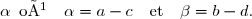 \begin{pmatrix}\alpha&3\beta\\\beta&\alpha\end{pmatrix}\quad\text{où}\quad\alpha=a-c\quad\text{et}\quad\beta=b-d.