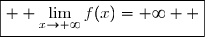 \lim\limits_{x\to+\infty}f(x)=\lim\limits_{x\to+\infty}\left(x\ln x-\dfrac{1}{2}\ln^2x\right)=\lim\limits_{x\to+\infty}\ln^2x\left(\dfrac{x}{\ln x}-\dfrac{1}{2}\right) \\ \\ \text{Or }\;\left\lbrace\begin{matrix}\lim\limits_{x\to+\infty}\ln^2x=+\infty\phantom{ WWWWWWWWWW }\\ \overset{ { \white{ . } } } { \lim\limits_{x\to+\infty}\dfrac{x}{\ln x}=+\infty  \quad(\text{croissances comparées)}}\end{matrix}\right.\quad\Longrightarrow\quad\lim\limits_{x\to+\infty}\ln^2x\left(\dfrac{x}{\ln x}-\dfrac{1}{2}\right)=+\infty \\ \\ \\ \text{D'où }\;\boxed{  \lim\limits_{x\to+\infty}f(x)=+\infty  }
