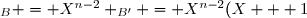 \ch_B = X^{n-2} \ch_{B'} = X^{n-2}(X + 1)(X - 1)
