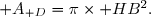 &nbsp;\mathscr A_{\mathscr D}=\pi\times HB^2.