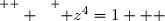 \overset{ { \white{  } } } { z^4=1   }