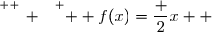 \overset{ { \white{ _. } } } {  f(x)=\dfrac 2x  }