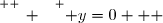 \overset{ { \white{ _. } } } { y=0   }