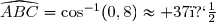 \widehat{ABC}=\cos^{-1}(0,8)\approx 37�