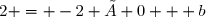 2 = -2 × 0 + b