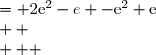 \begin{array}{cl}  \\ \displaystyle\int_{\text{e}}^{\text{e}^2} \ln x \text{ d}x &=\left[x \ln x\right]_{\text{e}}^{\text{e}^2} - \displaystyle\int_{\text{e}}^{\text{e}^2} \dfrac{1}{x} \times x\text{ d}x \\  \\                &=\text{e}^2\ln \text{e}^2-\text{e}\ln \text{e}-\left[x\right]_{\text{e}}^{\text{e}^2}   \\  \\                &= 2\text{e}^2-e -\text{e}^2+\text{e}\\  \\		   &=\text{e}^2  \\              \end{array} 