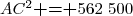 AC^2\textbf{ = }562~500