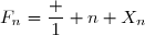 F_n=\dfrac 1 n X_n