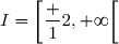 I=\left[\dfrac 12,+\infty\right[
