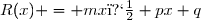 R(x) = mx�+px+q