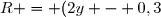 R = (2y - 0,3)(0,3 + 2y)\\ R = (2y - 0,3)(2y + 0,3)