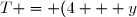 T = (4 + y)(y - 4)\\ T = (y + 4)(y - 4)