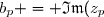 b_p = \mathfrak{Im}(z_p)