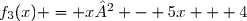 f_3(x) = x² - 5x + 4