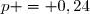 p = 0,24