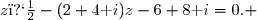 z�-(2+4\text i)z-6+8\text i=0. 